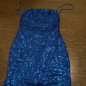 Lucy in the Sky Navy Sequin Dress